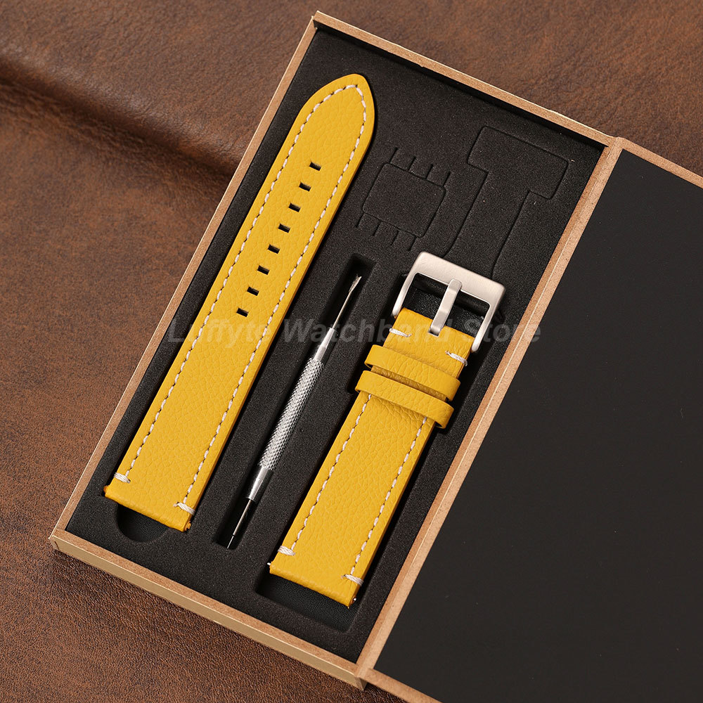 Leather Strap Quick Release - Correa de textura de lichi de