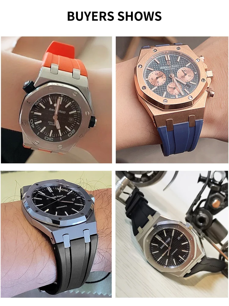 Correa de silicona deportiva r - Audemars Piguet Watch Royal Oak reseña y precio