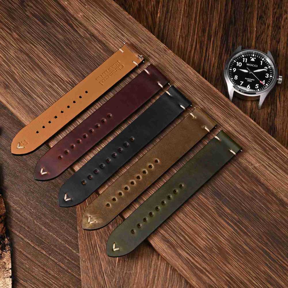WOCCI correas de reloj de cuer - Leather Strap Quick Release reseña y precio